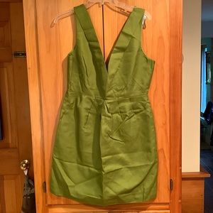 Olive green JCrew special occasion dress